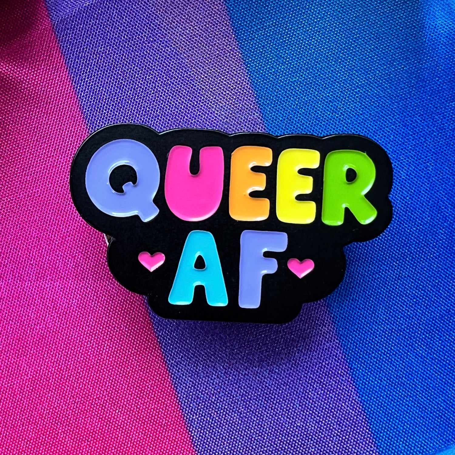 Queer AF Pride Enamel Pin