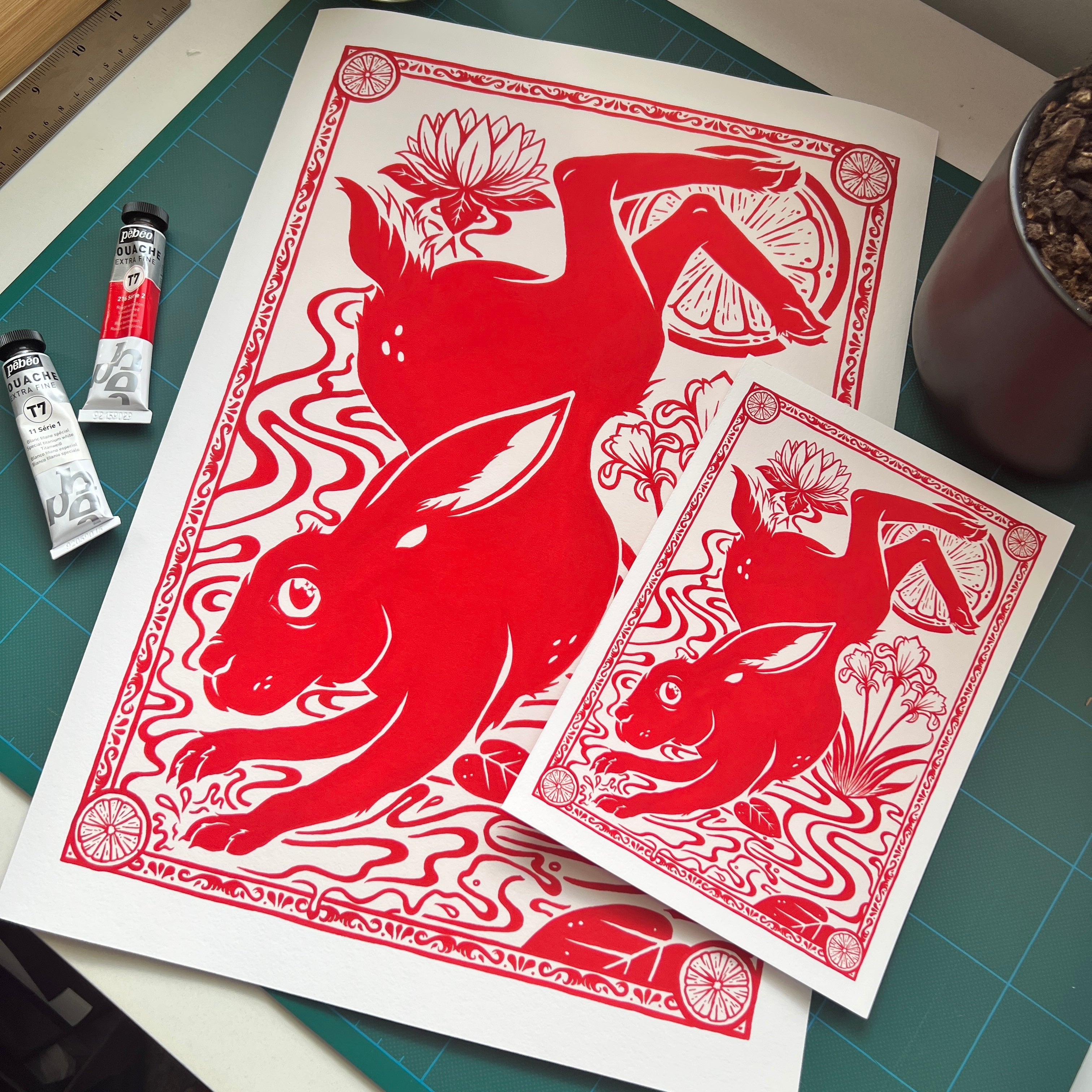 Lunar New Year: Water Rabbit Art Print