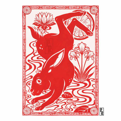 Lunar New Year: Water Rabbit Art Print